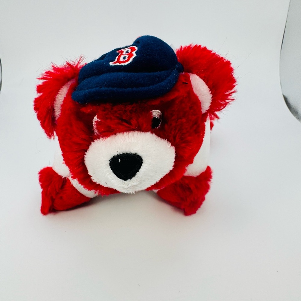 MLB Boston Red Sox Mini Pillow Pet Bear Ortiz 8”Plush Pillow Pets READ!